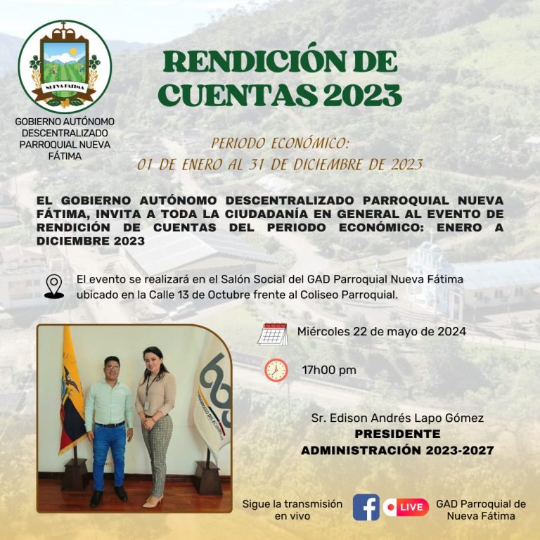 Invitación Rendición de Cuentas 2023